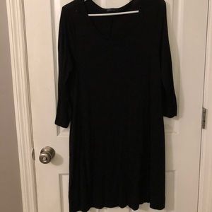 Jersey knit relaxed long sleeve dress GAP